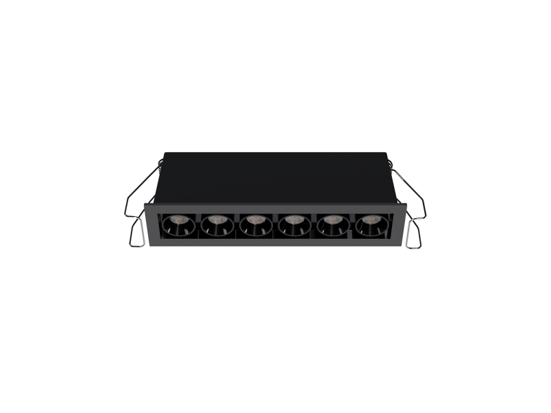 LED2 2560253DT RIVA MINI 6 zápustné svietidlo čierne stmievateľné