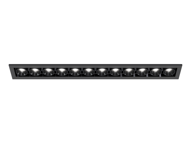 LED2 2560353DT RIVA MINI 12 zápustné svietidlo čierne stmievateľné