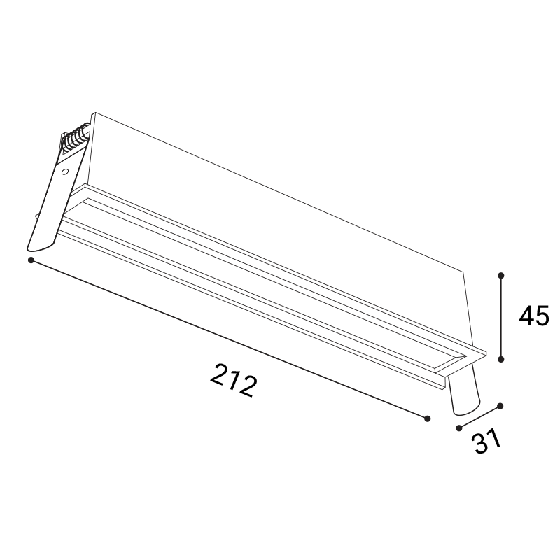 LED2 2560551DT RIVA MINI WW 12 zápustné svietidlo biele stmievateľné