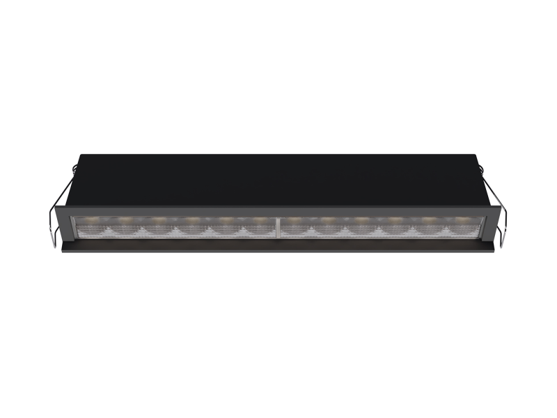 LED2 2560553DT RIVA MINI WW 12 zápustné svietidlo čierne stmievateľné