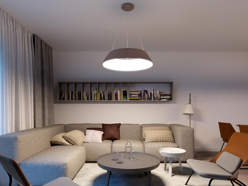 LED2 3272858DT KATY 78 Z závesné svietidlo hnedé stmievateľné