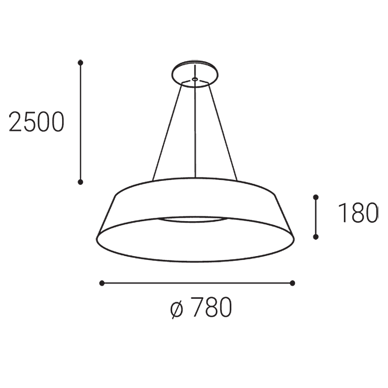 LED2 3272858DT KATY 78 Z závesné svietidlo hnedé stmievateľné