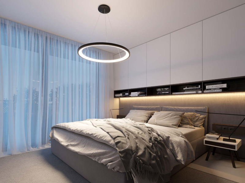 LED2 3273276DT BELLA SLIM 58 PZ závesné svietidlo niklové stmievateľné
