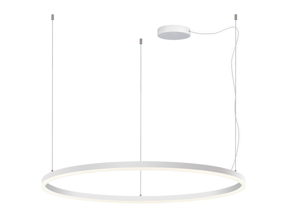 LED2 3273451DT CIRCLE 100 PZ luster závesné svietidlo biele stmievateľné