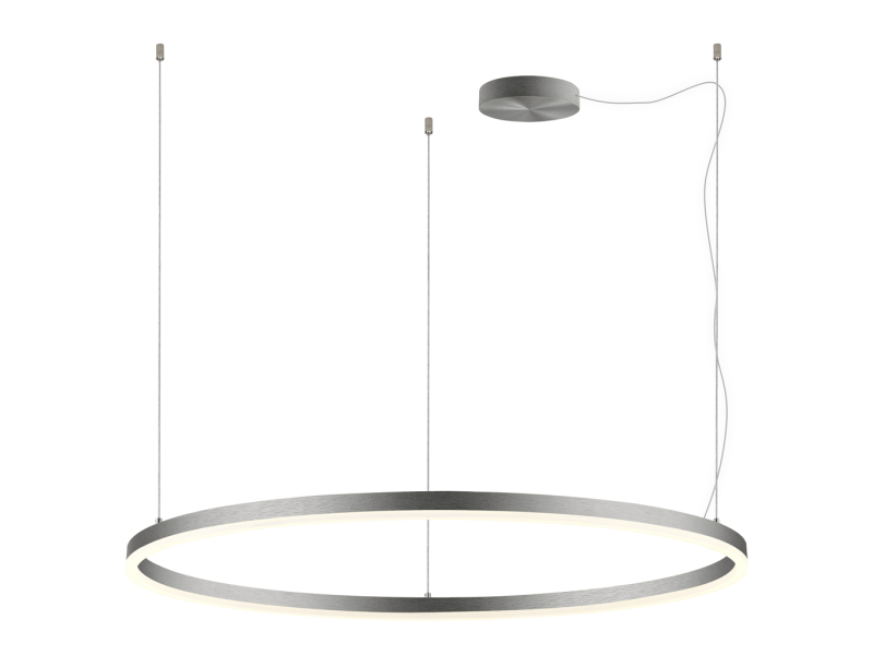 LED2 3273476DT CIRCLE 100 PZ luster závesné svietidlo niklové stmievateľné