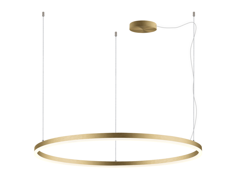 LED2 3273477DT CIRCLE 100 PZ závesné svietidlo zlaté stmievateľné
