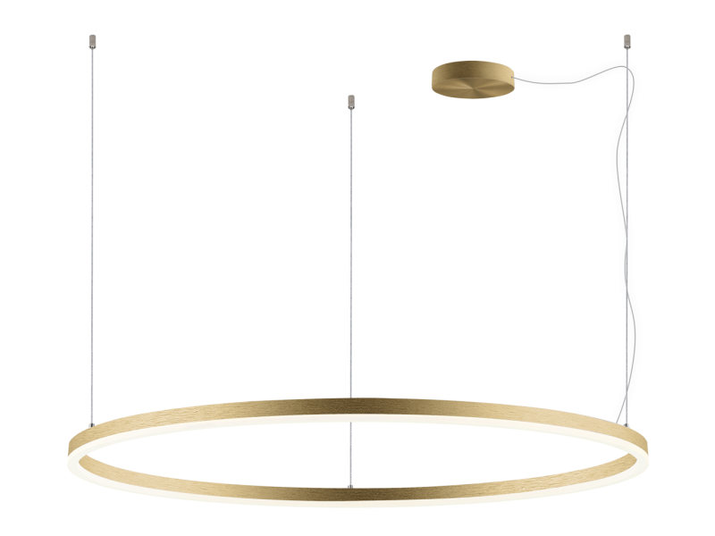 LED2 3273577DT CIRCLE 120 PZ závesné svietidlo zlaté stmievateľné