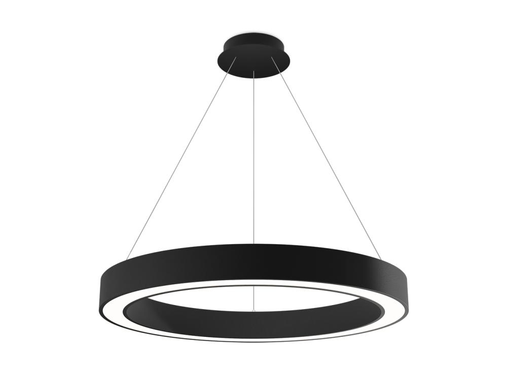 LED2 3273953DT SATURN SLIM 80 PZ závesné svietidlo čierne stmievateľné