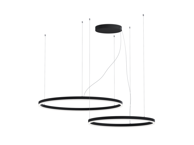 LED2 3274673DT CIRCLE SET 2 P-Z závesné svietidlo čierne stmievateľné luster