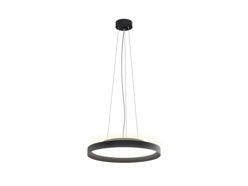 LED2 3274853DT MOON 40 P/N-Z závesné svietidlo s horným podsvietením čierne stmievateľné