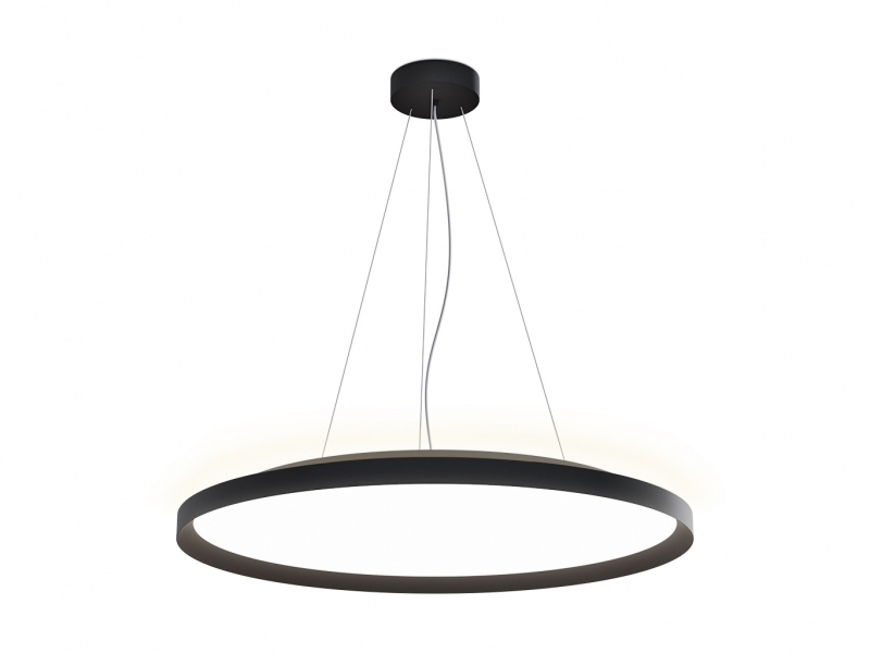 LED2 3275073DT MOON 80 P/N-Z závesné svietidlo s horným podsvietením čierne stmievateľné