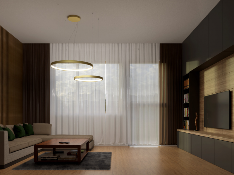 LED2 3275353DT CIRO SET 2 P-Z závesné svietidlo čierne stmievateľné