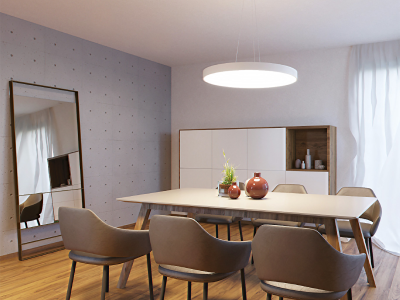 LED2 3275551 RINGO II 40 P/N-Z závesné svietidlo s horným podsvietením biele