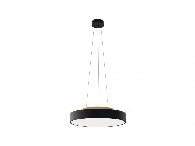 LED2 3275573 RINGO II 40 P/N-Z závesné svietidlo s horným podsvietením čierne