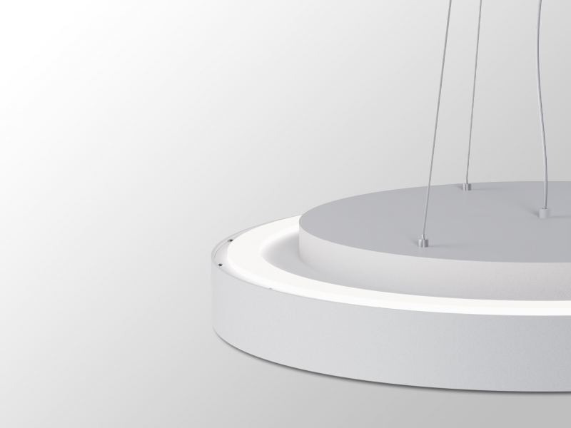 LED2 3275573 RINGO II 40 P/N-Z závesné svietidlo s horným podsvietením čierne