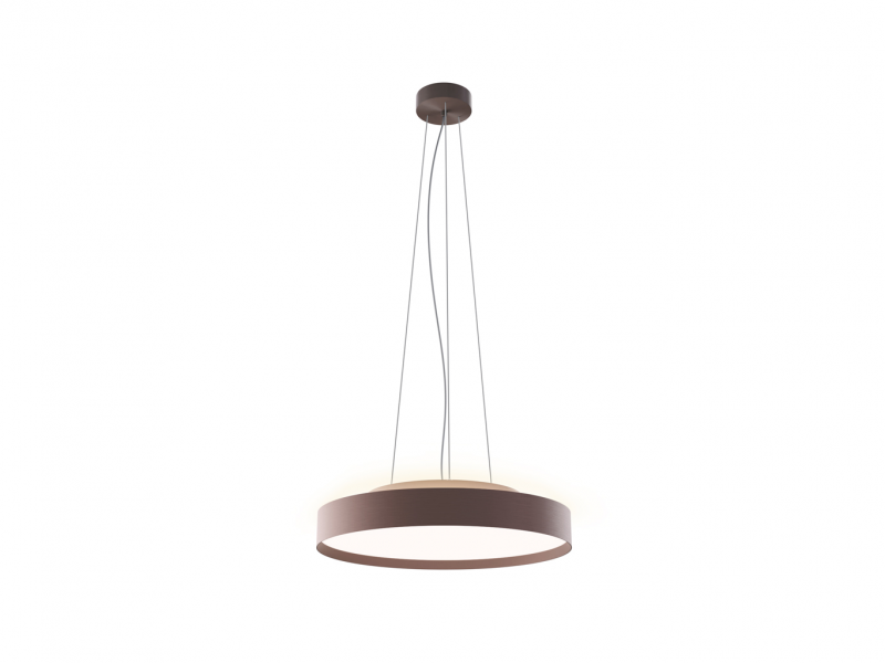LED2 3275878DT TORO 40 P/N-Z závesné svietidlo s horným podsvietením hnedé stmievateľné