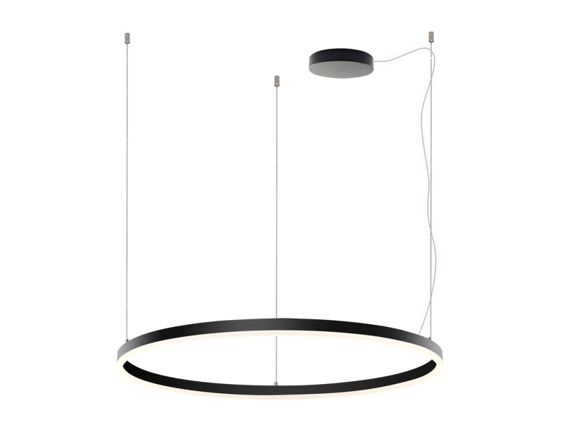 LED2 3276273DT CIRCLE 80 P-Z ST závesné svietidlo čierne stmievateľné