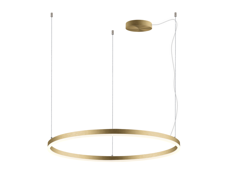 LED2 3276277DT CIRCLE 80 P-Z ST závesné svietidlo zlaté stmievateľné