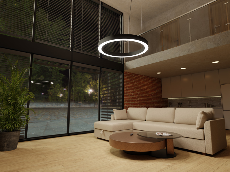 LED2 3276371DT SATURN SLIM II 60 PN-Z závesné svietidlo biele stmievateľné
