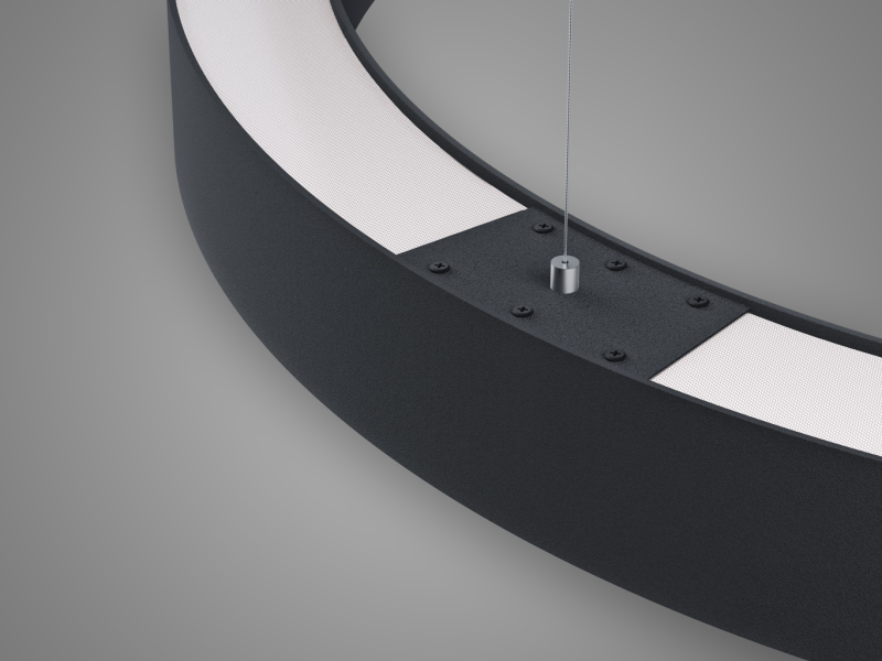 LED2 3276573DT SATURN SLIM II 100 PN-Z závesné svietidlo čierne stmievateľné
