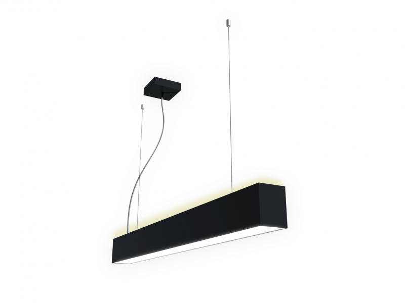 LED2 3314853 LINO II 90 P/N-Z závesné svietidlo s horným podsvietením čierne