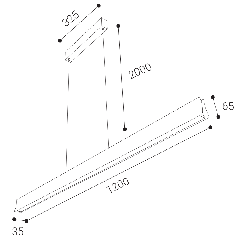 LED2 3580131DT HELA P/N-Z závesné svietidlo biele stmievateľné