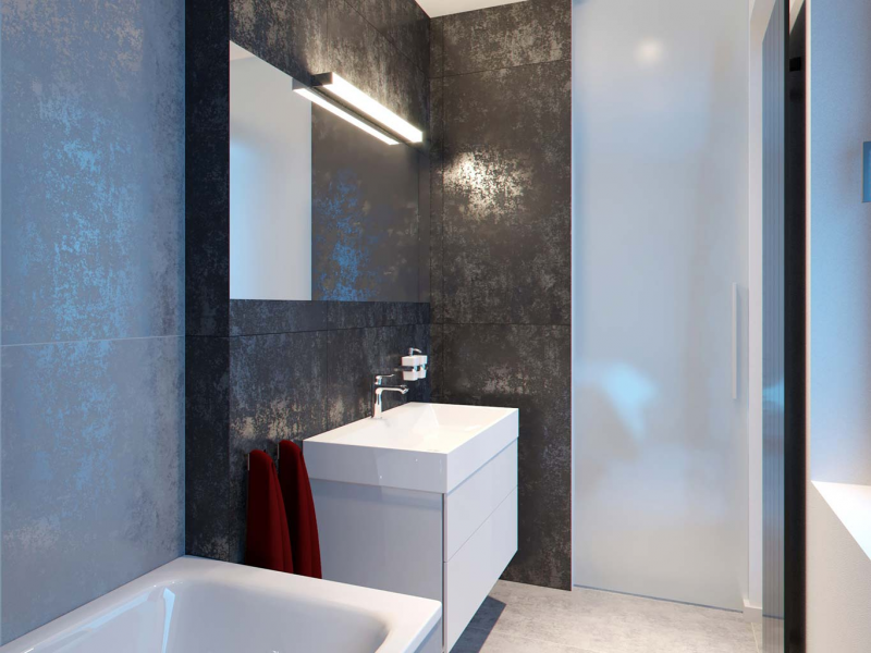 LED2 4071055 QUADRA 120 nástenné svietidlo nad zrkadlo chrómové