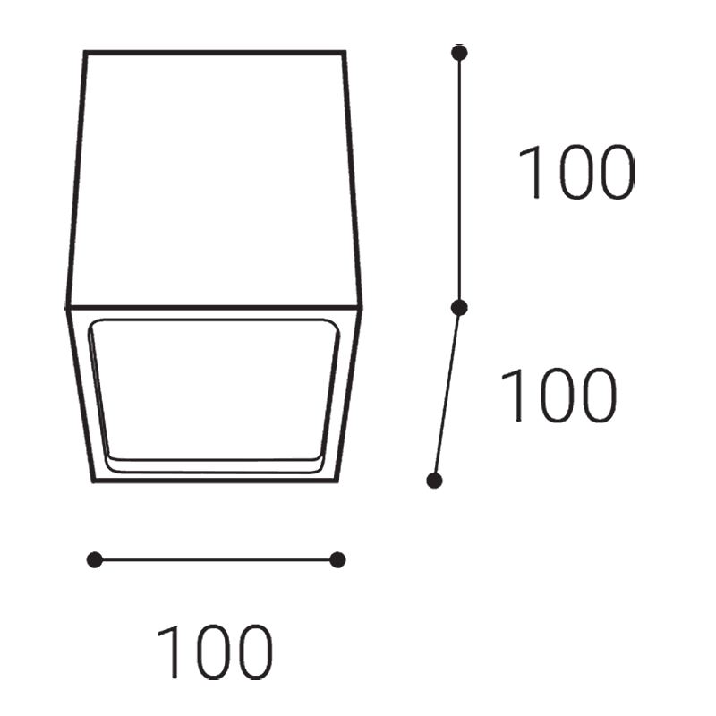 LED2 5111131 CUBE stropné svietidlo biele