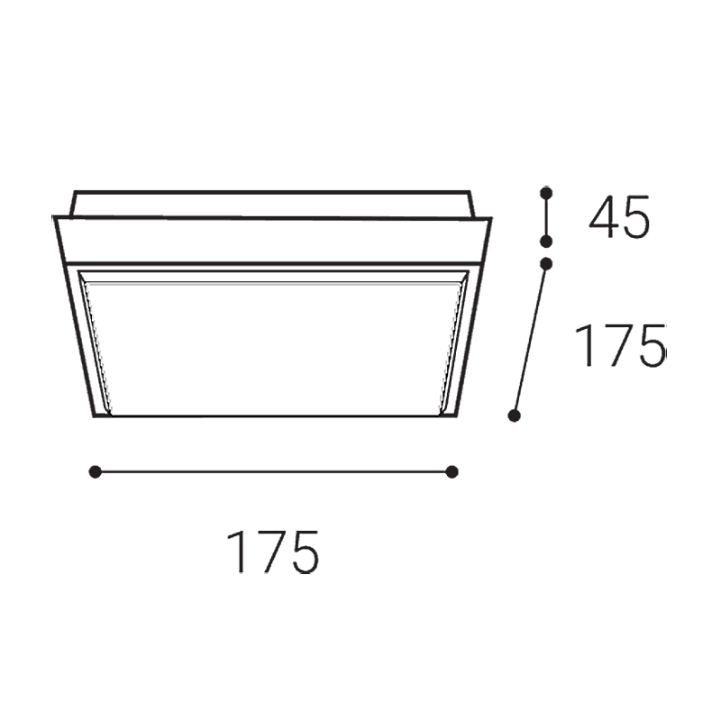 LED2 5130834 QUADO S vonkajšie stropné svietidlo antracitové