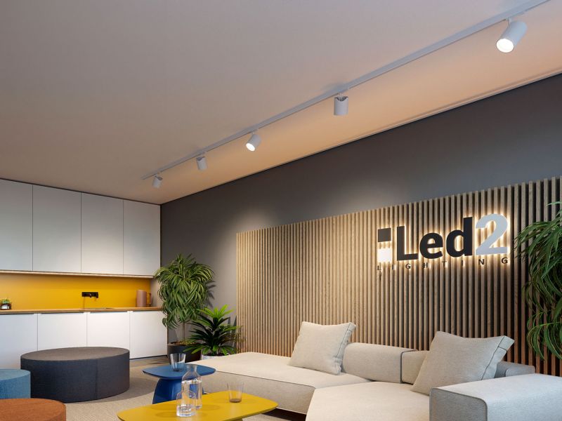 LED2 6094631 LOOK II lištové svietidlo biele