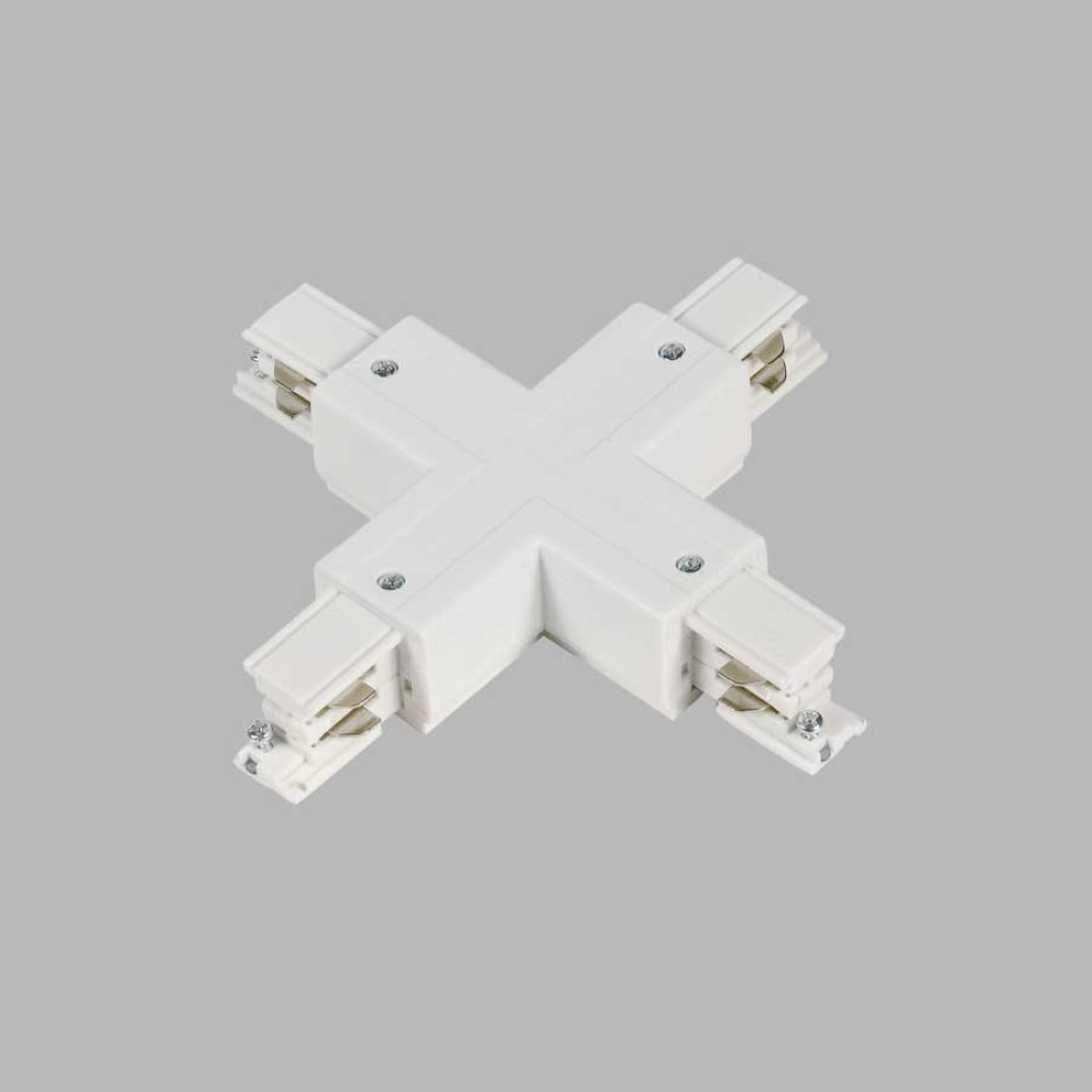 LED2 6361101 ECO TRACK X-spojka biela