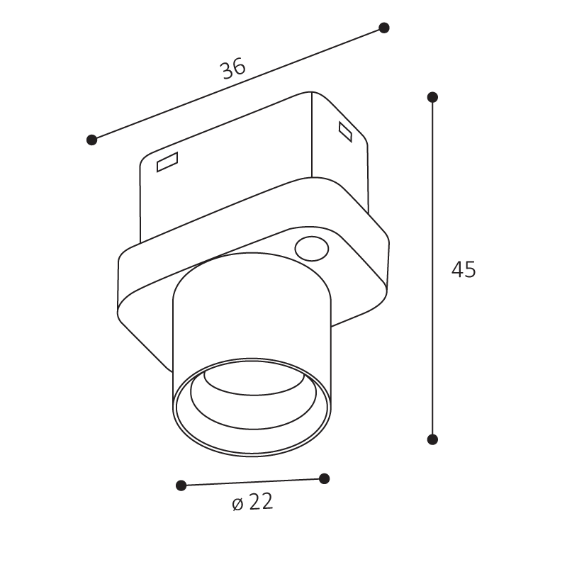 LED2 6480631 MAG SHOT lištové svietidlo biele 