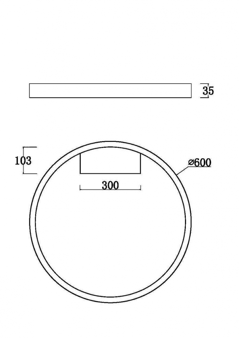 MAYTONI MOD058CL-L35B3K RIM stropné svietidlo