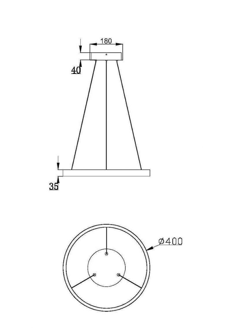 MAYTONI MOD058PL-L22B3K RIM závesné svietidlo