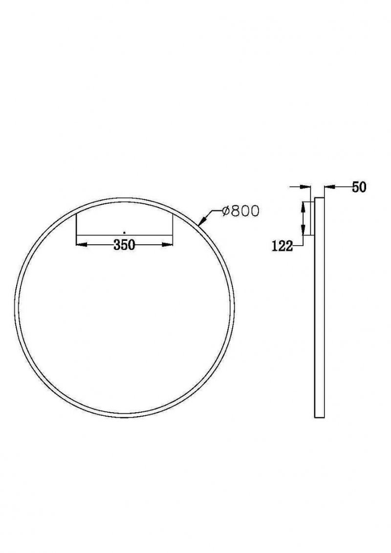 MAYTONI MOD058WL-L50BS3K RIM nástenné svietidlo