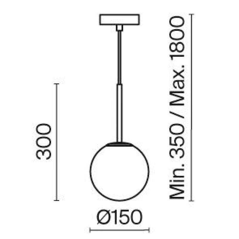 MAYTONI MOD321PL-01B BASIC FORM závesné svietidlo
