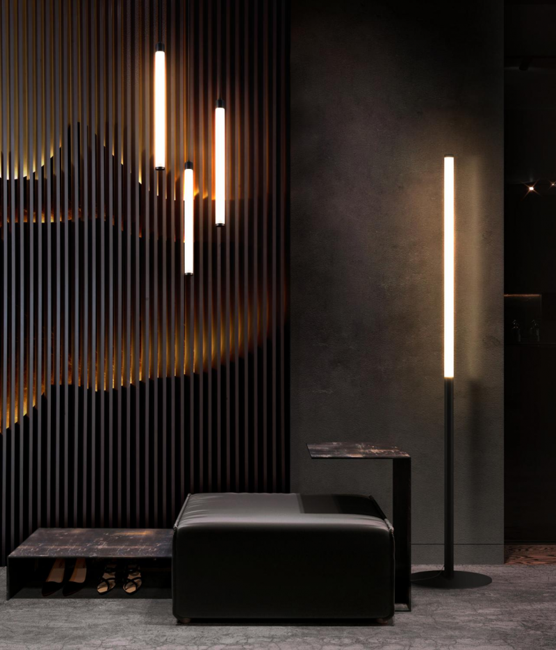 MAYTONI Z012FL-L18B3K RAY stojacia lampa