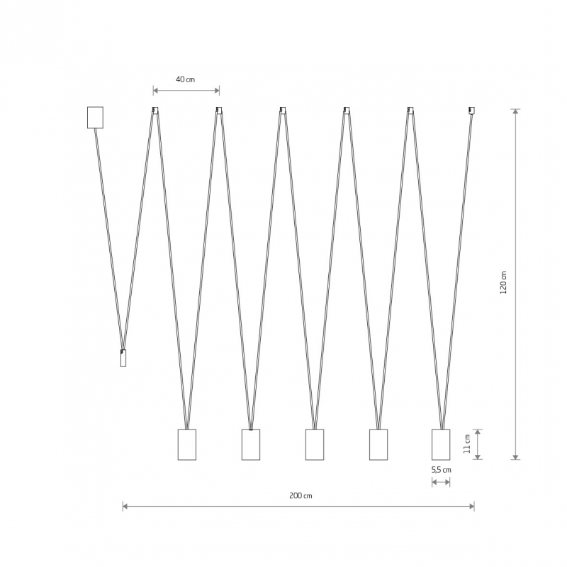 Nowodvorski 7825 MORE závesné bodové svietidlo