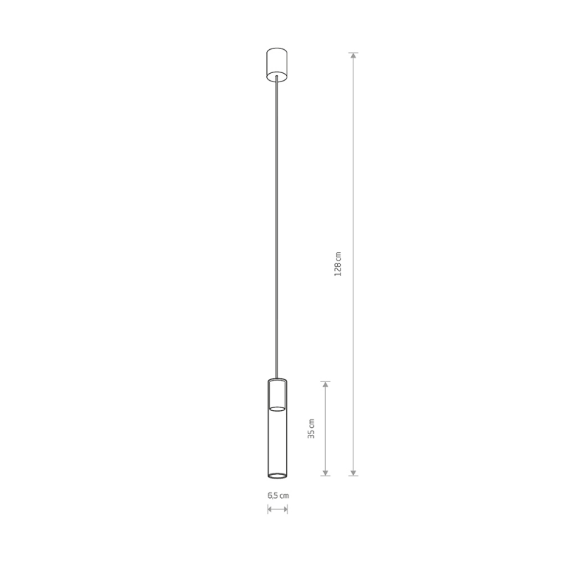 Nowodvorski 7864 CYLINDER závesné svietidlo
