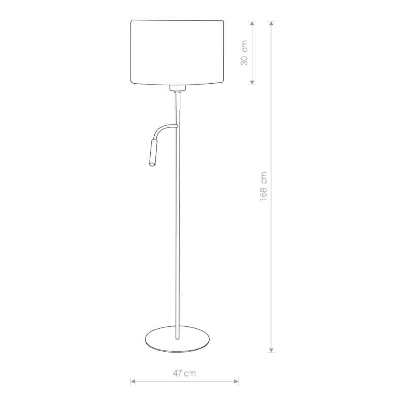 Nowodvorski 9072 HOTEL stojacia lampa