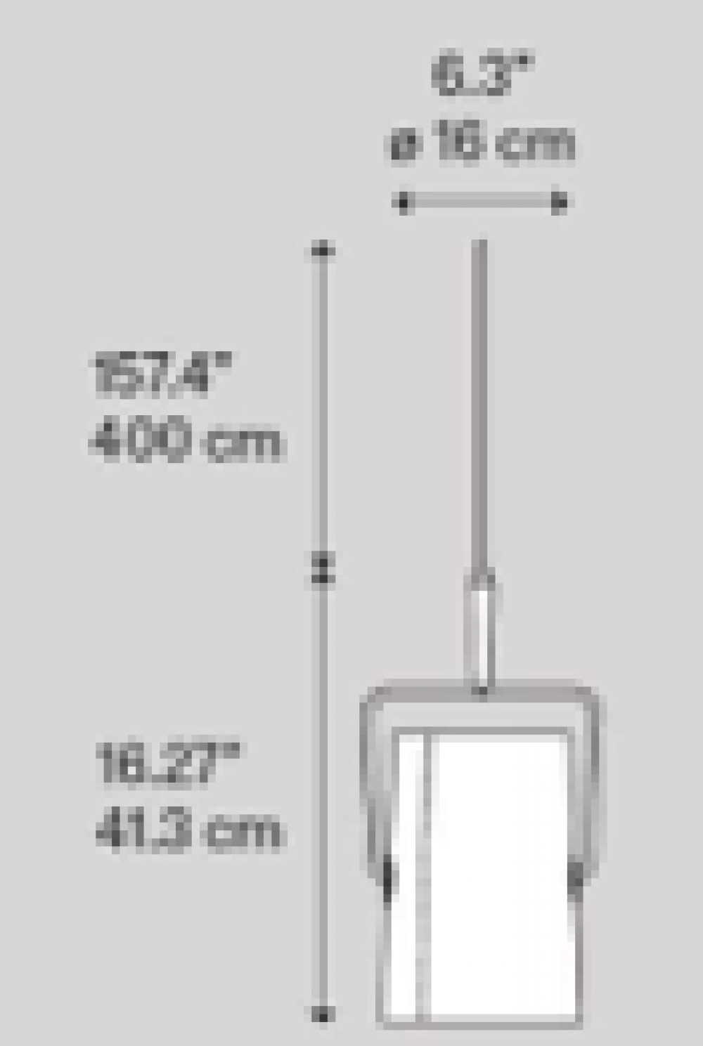 FOS LI0472 25 E FORK SMALL HANGING závesné svietidlo