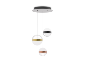 IDEAL LUX 342993 GALAXY 3000K závesné svietidlo biele zlaté