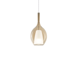 IDEAL LUX 360003 KALIQUE-2 SP1 D18 závesné svietidlo jantárové béžové