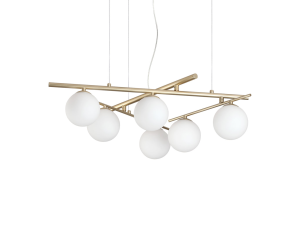 IDEAL LUX 365121 ATLAS SP6 závesné svietidlo zlaté