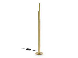 IDEAL LUX 366241 DORICA PT3 3000K stojacia lampa mosadzná