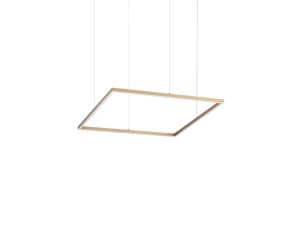 IDEAL LUX 370484 ORACLE SLIM SP D070 SQUARE 3000K závesné svietidlo mosadzné
