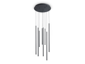 IDEAL LUX 371177 LOOK LED SP8 ROUND DROP D16 3000K závesné svietidlo čierne
