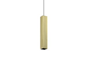 IDEAL LUX 371702 LOOK SP1 SQUARE D60 H400 závesné svietidlo mosadzné