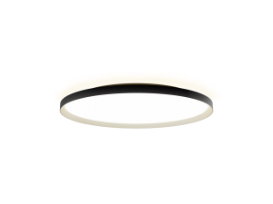 LED2 12750737DT MOON 80 stropné svietidlo s horným podsvietením čierne s champagne lemom stmievateľn