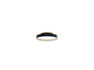 LED2 12761737DT MOON 30 stropné svietidlo s horným podsvietením čierne s champagne lemom stmievateľn